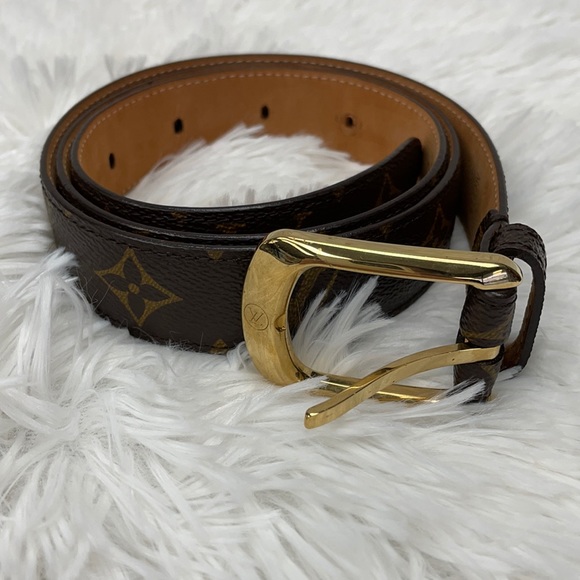 LOUIS VUITTON CLASSIC MONOGRAM BELT M6919 SZ 95/38 - Picture 1 of 12